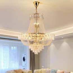 Crystal Pendel Light Lyx Decrative Taklampa