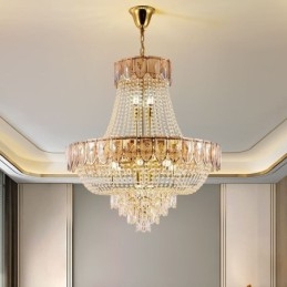 Crystal Pendel Light Lyx Decrative Taklampa