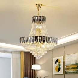 Crystal Pendel Light Lyx Decrative Taklampa
