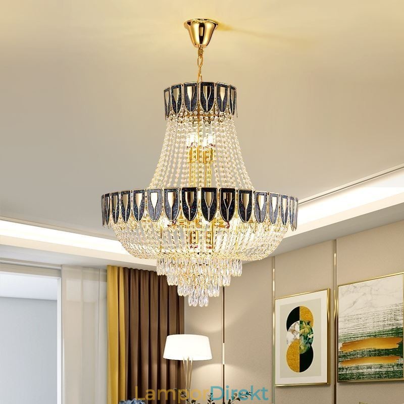 Crystal Pendel Light Lyx Decrative Taklampa