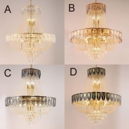 Crystal Pendel Light Lyx Decrative Taklampa