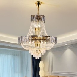 Crystal Pendel Light Lyx Decrative Taklampa