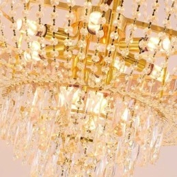 Crystal Pendel Light Lyx Decrative Taklampa