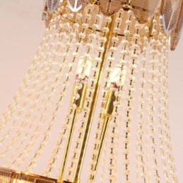 Crystal Pendel Light Lyx Decrative Taklampa