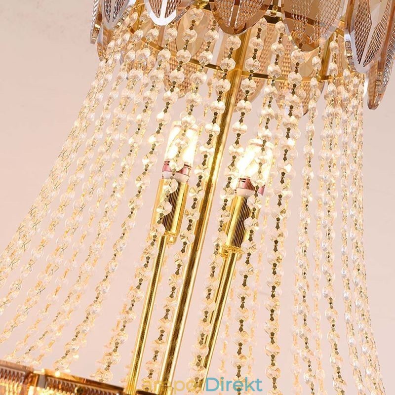Crystal Pendel Light Lyx Decrative Taklampa