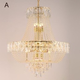 Crystal Pendel Light Lyx Decrative Taklampa