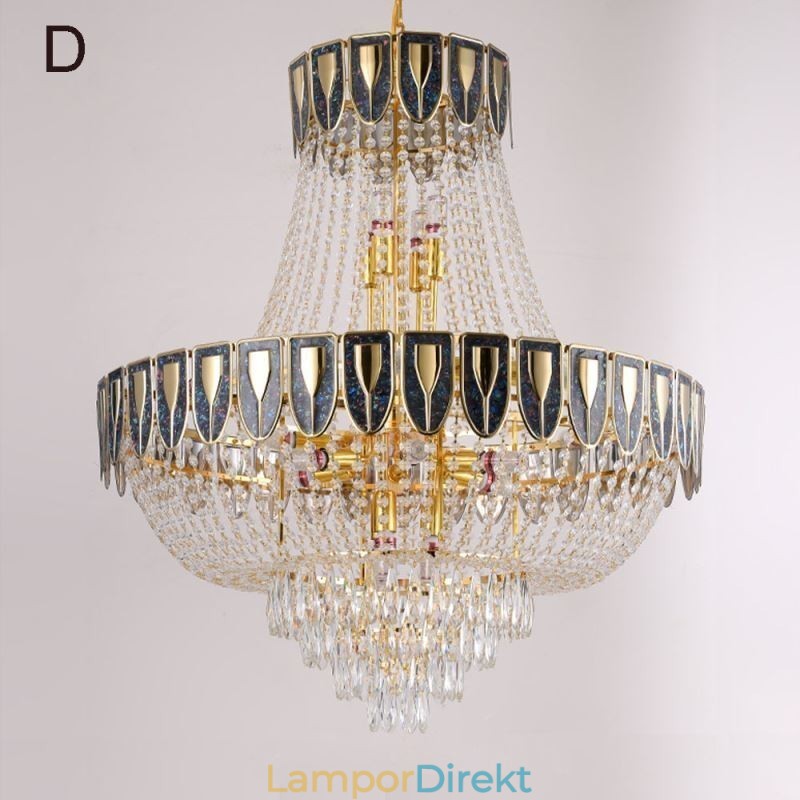 Crystal Pendel Light Lyx Decrative Taklampa