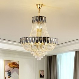Crystal Pendel Light Lyx Decrative Taklampa