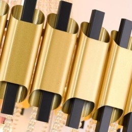 Crystal Pendel Light Guld Lyx Decrative Taklampa