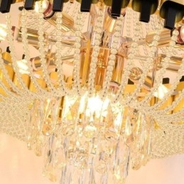 Crystal Pendel Light Guld Lyx Decrative Taklampa