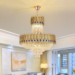 Crystal Pendel Light Lyx Decrative Taklampa 60Cm