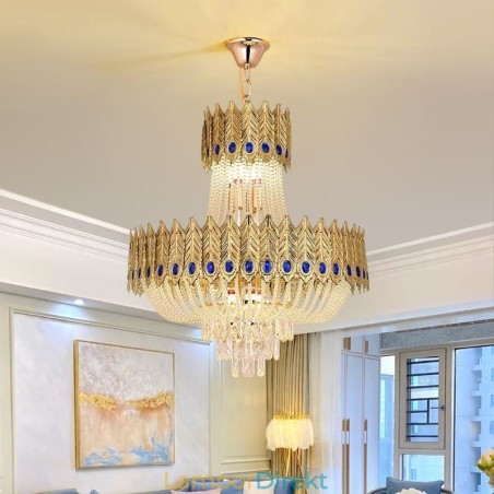 Crystal Pendel Light Lyx Decrative Taklampa 60Cm Crystal Pendel Light Lyx Decrative Taklampa 60Cm