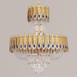 Crystal Pendel Light Lyx Decrative Taklampa 60Cm