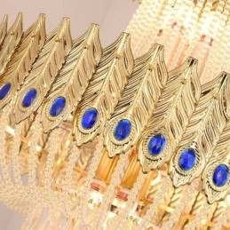 Crystal Pendel Light Lyx Decrative Taklampa 60Cm