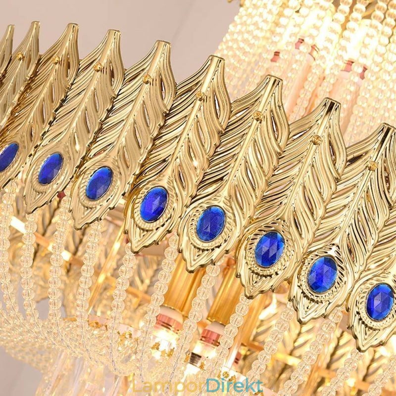 Crystal Pendel Light Lyx Decrative Taklampa 60Cm