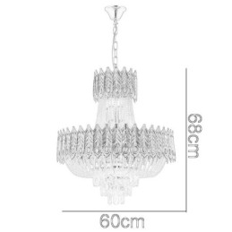 Crystal Pendel Light Lyx Decrative Taklampa 60Cm