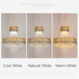 Crystal Pendel Light Lyx Decrative Taklampa 60Cm