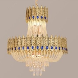 Crystal Pendel Light Lyx Decrative Taklampa 60Cm