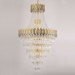 Crystal Pendel Light Sofistikerad Lyx Decrative Hanging Light 80Cm