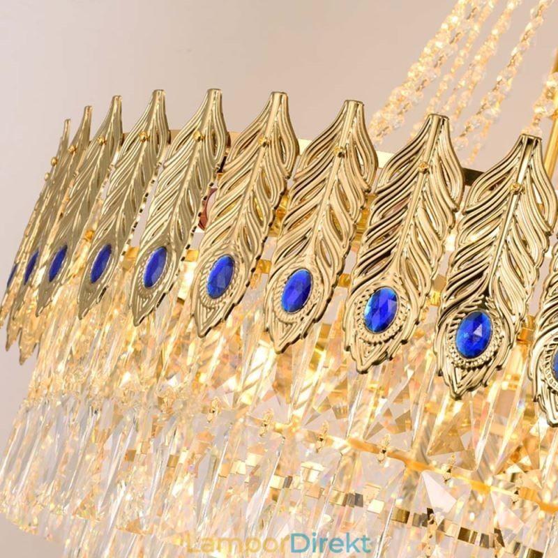 Crystal Pendel Light Sofistikerad Lyx Decrative Hanging Light 80Cm