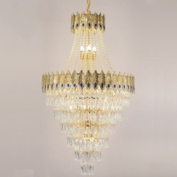 Crystal Pendel Light Sofistikerad Lyx Decrative Hanging Light 80Cm