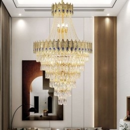 Crystal Pendel Light Sofistikerad Lyx Decrative Hanging Light 80Cm