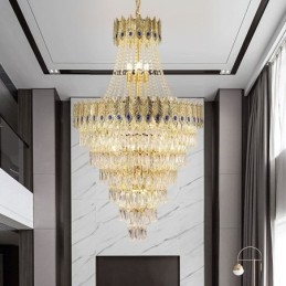 Crystal Pendel Light Sofistikerad Lyx Decrative Hanging Light 80Cm