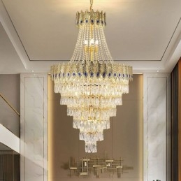Crystal Pendel Light Sofistikerad Lyx Decrative Hanging Light 80Cm