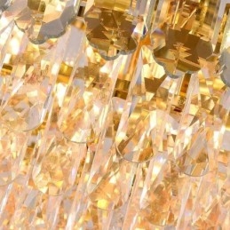 Crystal Pendel Light Four Layers Luxury Decrative Taklampa 80Cm