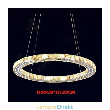 Kristall Pendelljus Belysning Lampor Moderna Armaturer Amber K9 Kristall Rund Enkel Ring 30Cm Kristall Pendelljus Belysning Lampor Moderna Armaturer Amber K9 Kristall Rund Enkel Ring 30Cm
