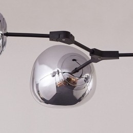 Nordic Ceiling Lamp Modern Elektropläterad Glasmålning Lampskärm Pendellampa