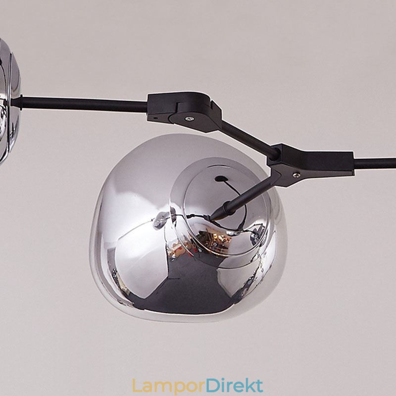 Nordic Ceiling Lamp Modern Elektropläterad Glasmålning Lampskärm Pendellampa