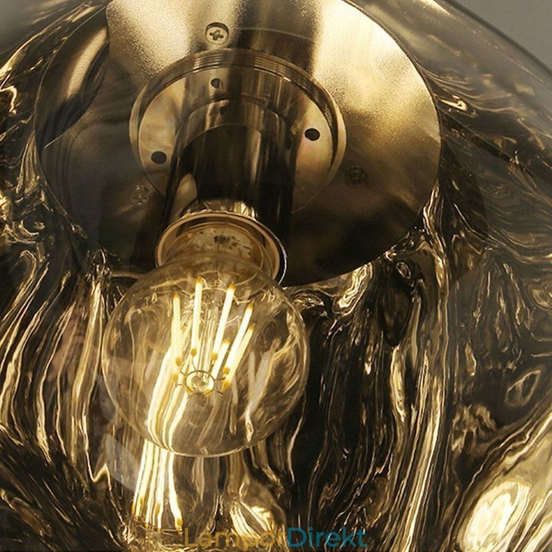Nordic Ceiling Lamp Modern Elektropläterad Glasmålning Lampskärm Pendellampa