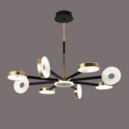 Pendellampa Minimalistisk Nine Heads Circle Ceiling Light