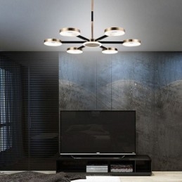 Pendellampa Minimalistisk Seven Headed Circle Ceiling Light