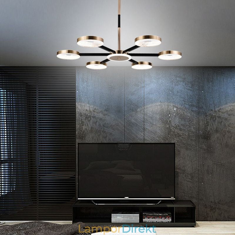 Pendellampa Minimalistisk Seven Headed Circle Ceiling Light