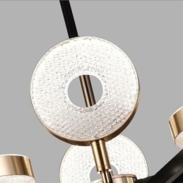 Pendellampa Minimalistisk Seven Headed Circle Ceiling Light