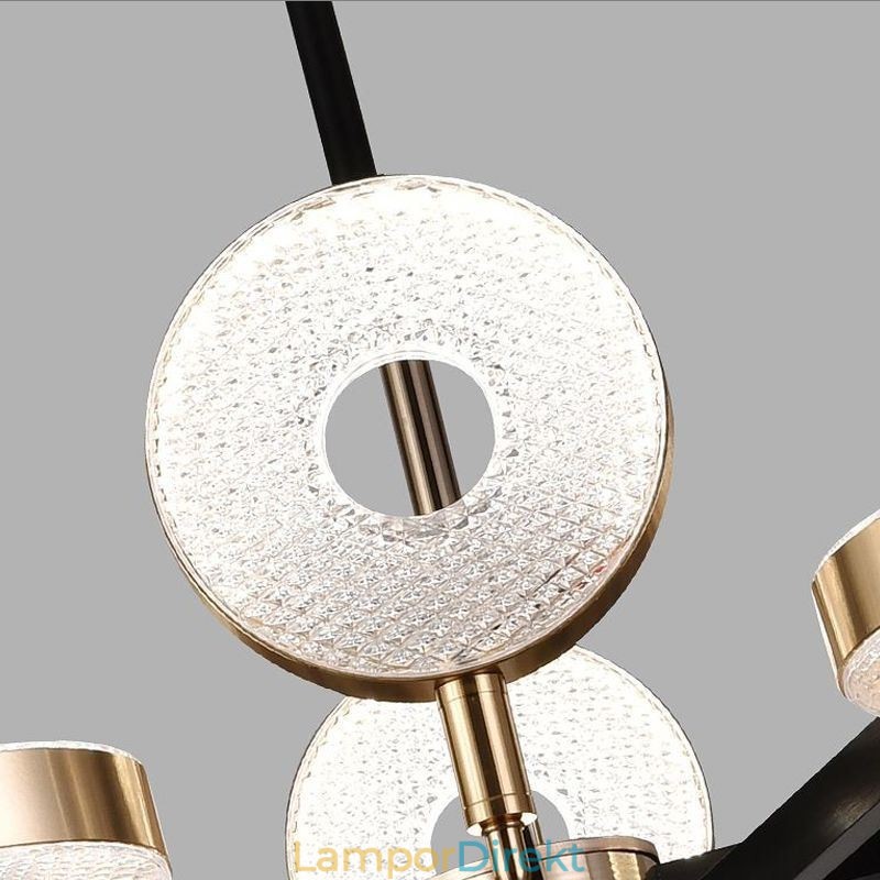Pendellampa Minimalistisk Seven Headed Circle Ceiling Light