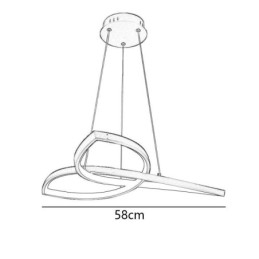 Taklampa Minimalistisk Clover Taklampa