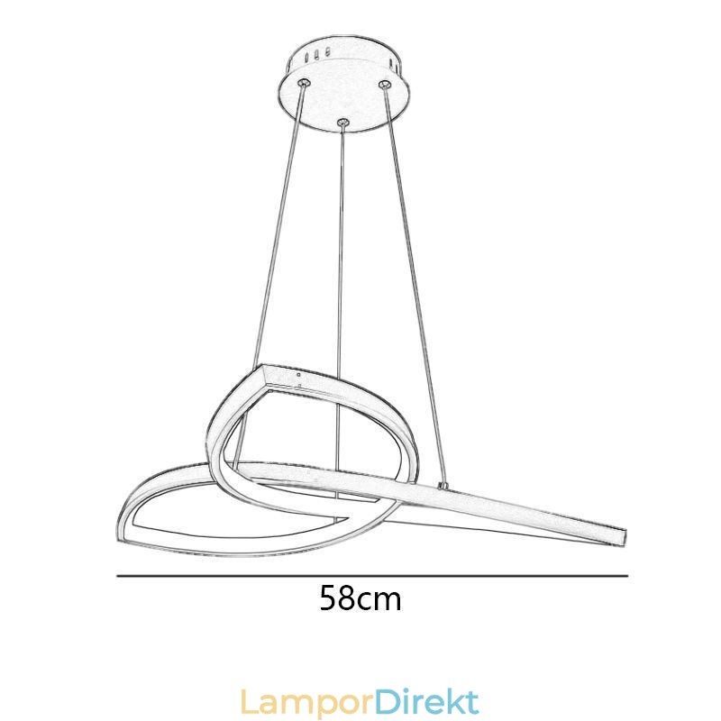 Taklampa Minimalistisk Clover Taklampa
