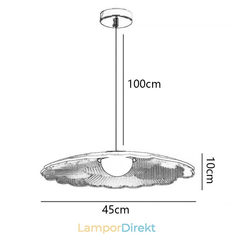 Taklampa Taklampa I Akrylblomma