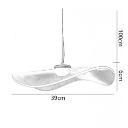 Taklampa Akryl Lotus Leaf Taklampa