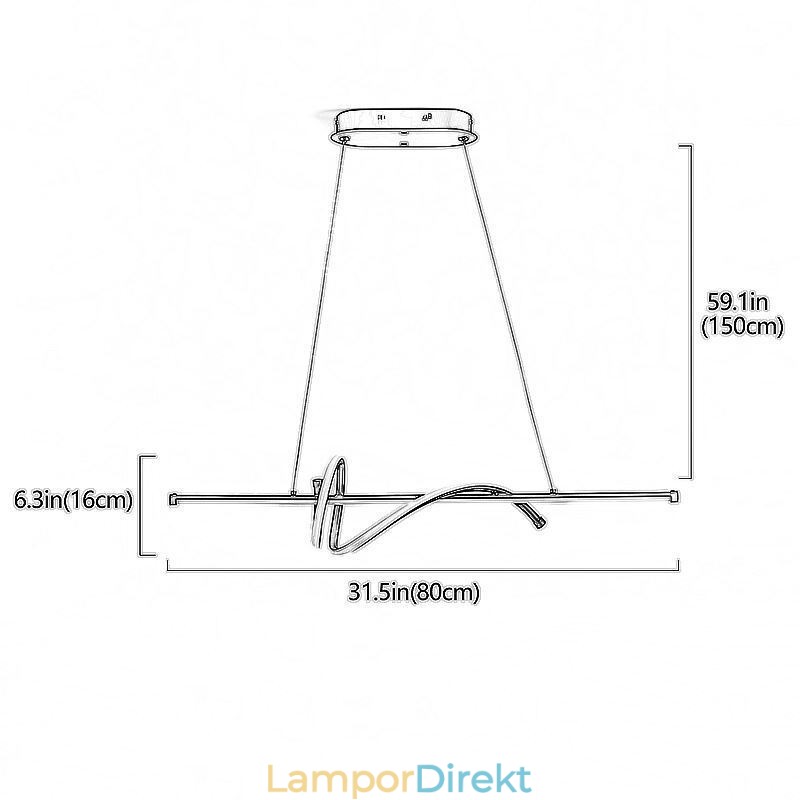 Pendellampa Minimalistisk Taklampa Med Kort Omslutning
