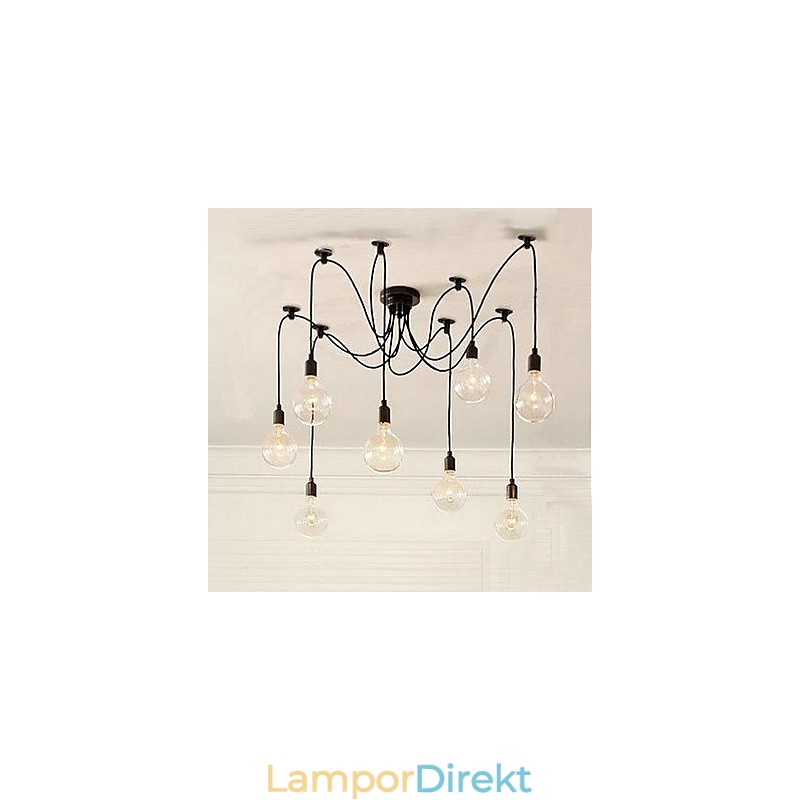 Glödlampa Ljuskrona Lantlig Kontrakterad Stil Av Nordamerika