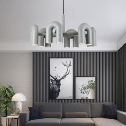 Taklampa Rund Smidesjärn U-Formad Taklampa 90 Roterande Skärm