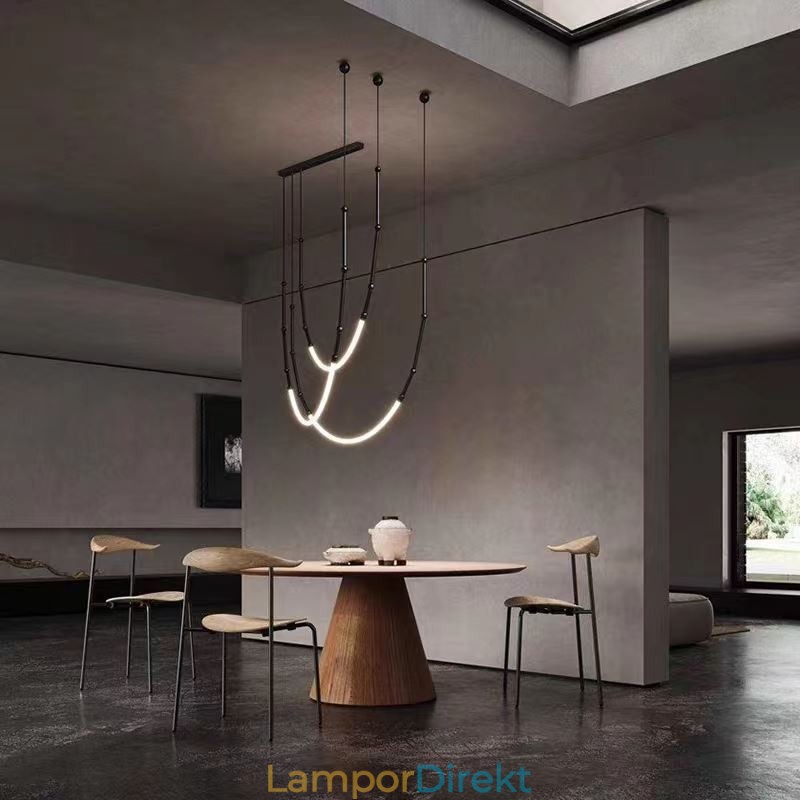 Taklampa Creative Line Bambu Takljus Svart Guld