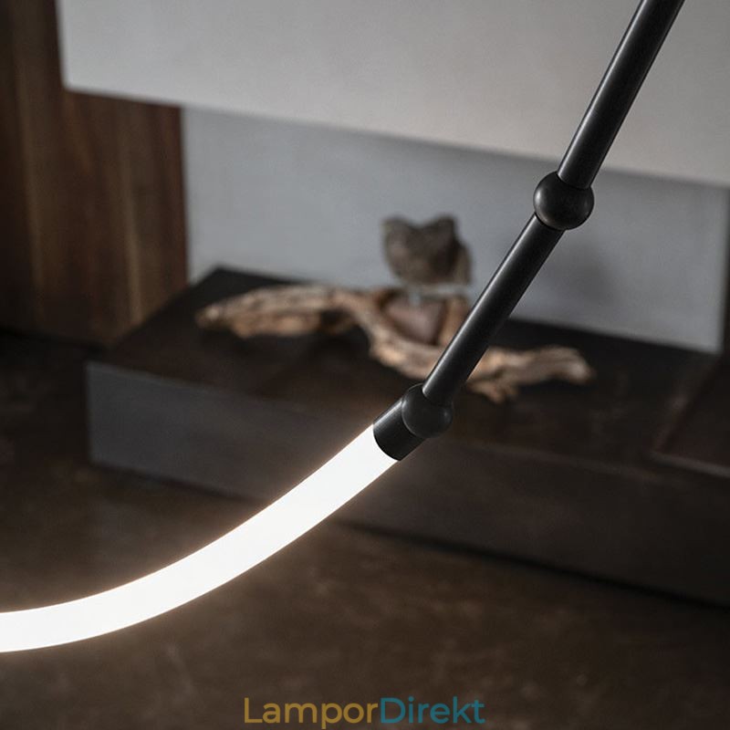 Taklampa Creative Line Bambu Takljus Svart Guld