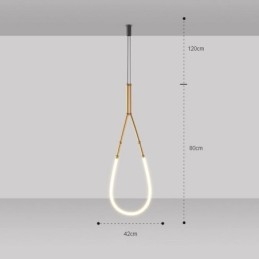 Taklampa Creative Line Bambu Takljus Svart Guld