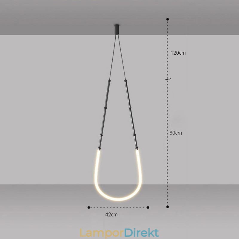 Taklampa Creative Line Bambu Takljus Svart Guld