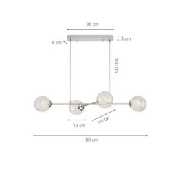 Hängljus I Glas European Magic Bean Pendellampa 4 Lampor